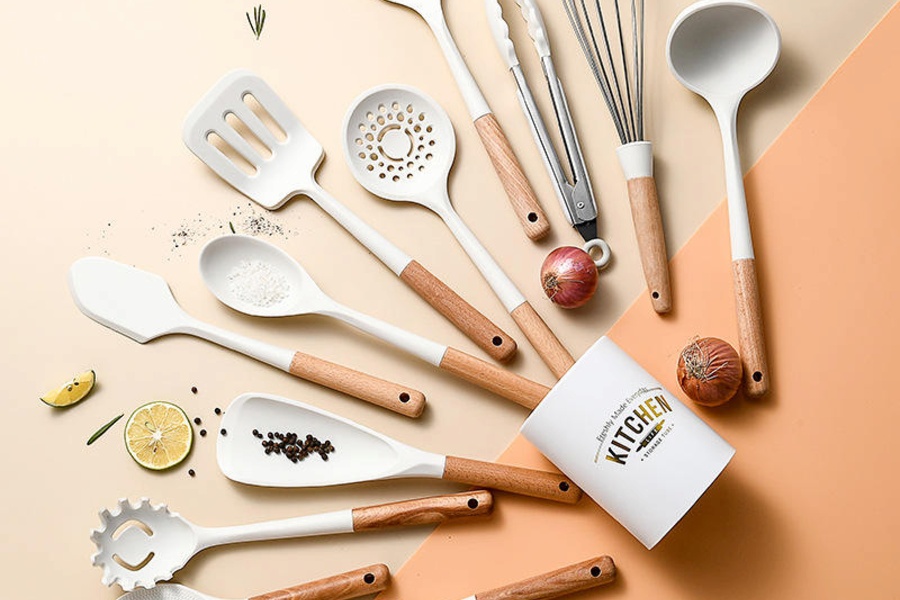 Bộ dụng cụ nhà bếp silicon bộ làm bếp chất lượng